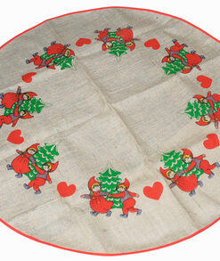 KUUSENALUSMATTO Q120cm Tontut 204735