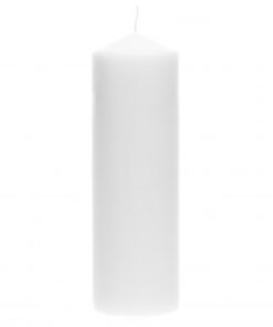 PÖYTÄKYNTTILÄ valkoinen 25x8cm 214669