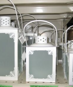 LYHTY metalli valkea pitsi 47791 pieni