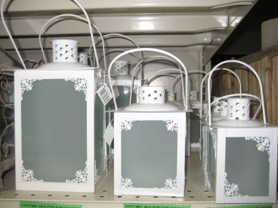 LYHTY metalli valkea pitsi 47791 pieni