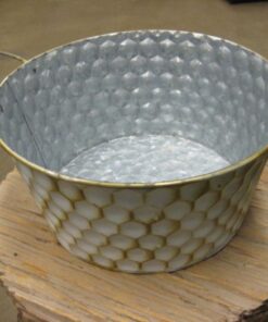 Sinkkiastia kahvoilla valkoinen/kulta Q23 k11cm