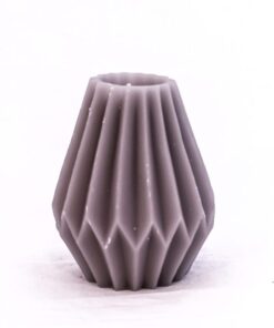 KYNTTILÄ Salmiakki harmaa 9x10,6cm K172