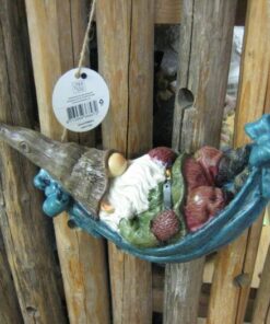 Puutarhatonttu kiikussa 24x13x9cm 37000412