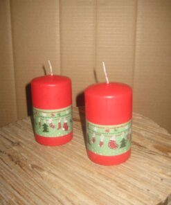 KYNTTILÄ Punainen joulusukka 65198