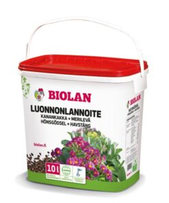 LUONNONLANNOITE 10ltr pakki Biolan kanankakka + merilevä
