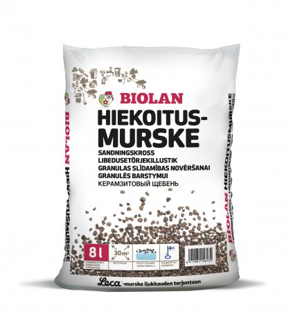 Hiekoitusmurske 8 ltr Biolan