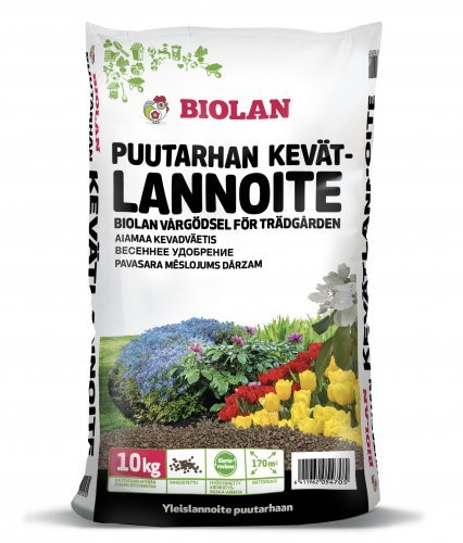 PUUTARHAN KEVÄTLANNOITE 10 kg Biolan