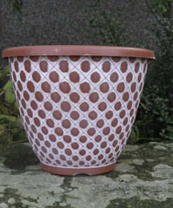 RUUKKU TÄPLIKÄS terracotta Q28cm k21cm