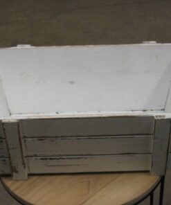 KUKKALAATIKKO puu narukahvoilla valkea 40,5 cm 262495