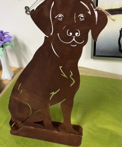 Istuva koira ruskea 40x56cm TT279