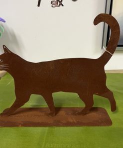 Kävelevä kissa ruskea 36x31cm TT277