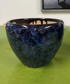 Sininen lasitettu ruukku 15Q  7019